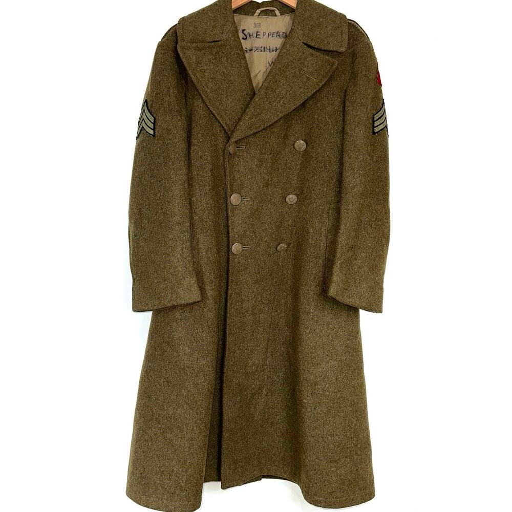 SOLD 💕Vintage Military Army 1940s Olive Drab 82nd Airborne Division Sergeant - Picture 1 of 16